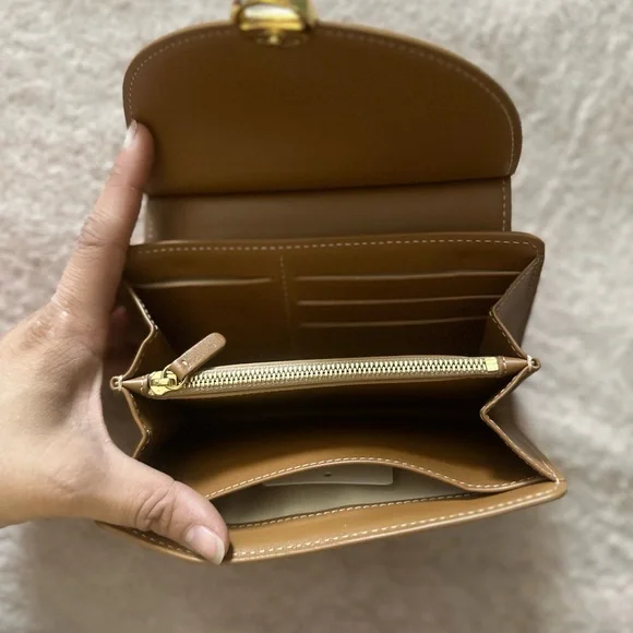 Polene Tan Leather wallet - Picture 5 of 8